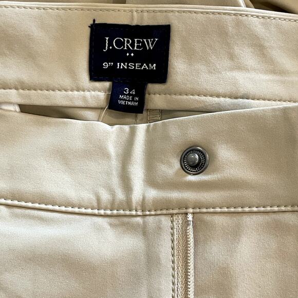 J.Crew Factory 9 Inch Tech Short Golf Performance Boat Vacation AL096 Dust 34 - Picture 10 of 13